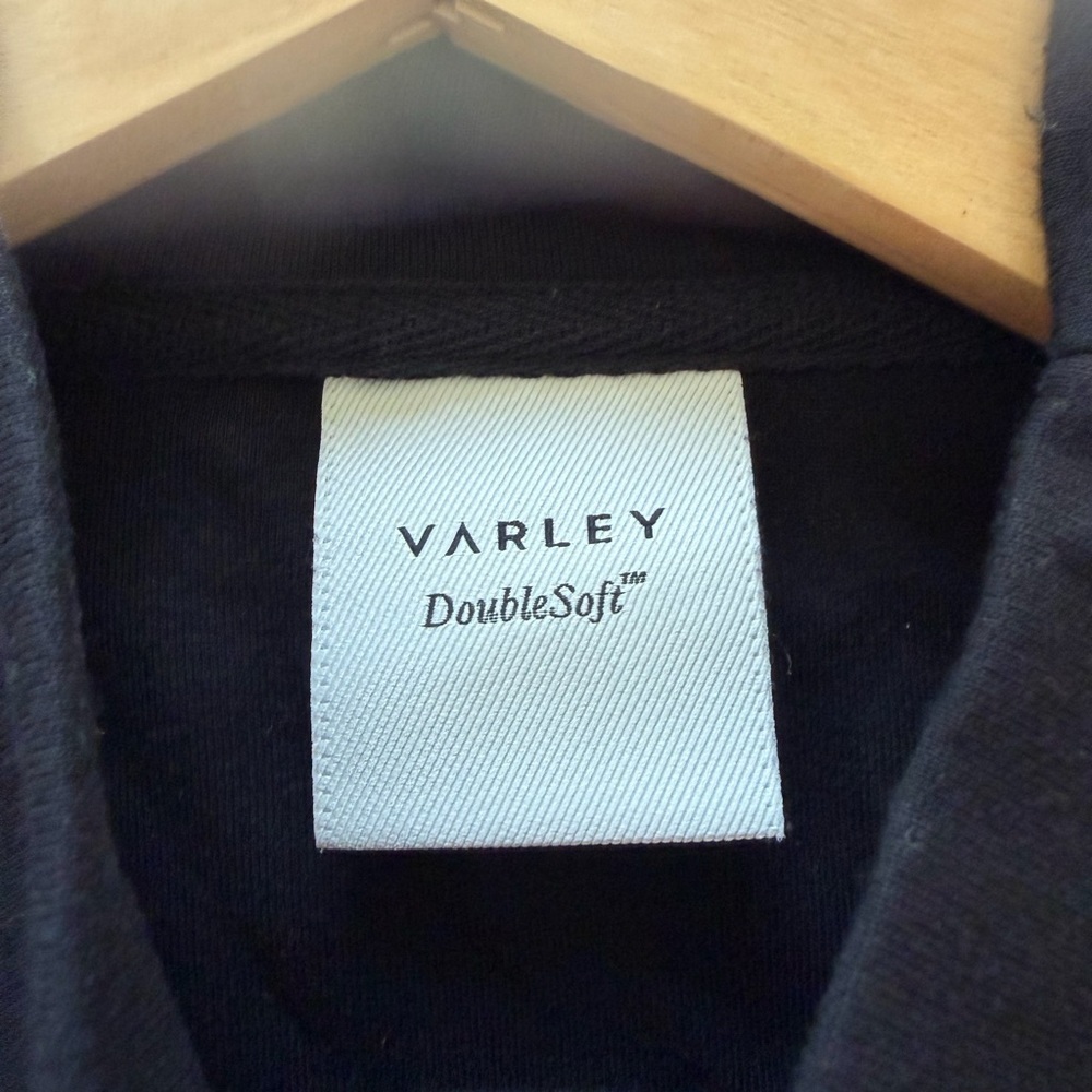 Varley Betsy Double Soft Black Cowl Neck Sweater - Picture 5 of 6